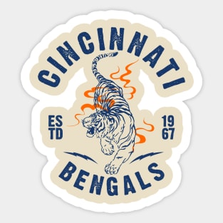 cincinnati bengals vintage Sticker